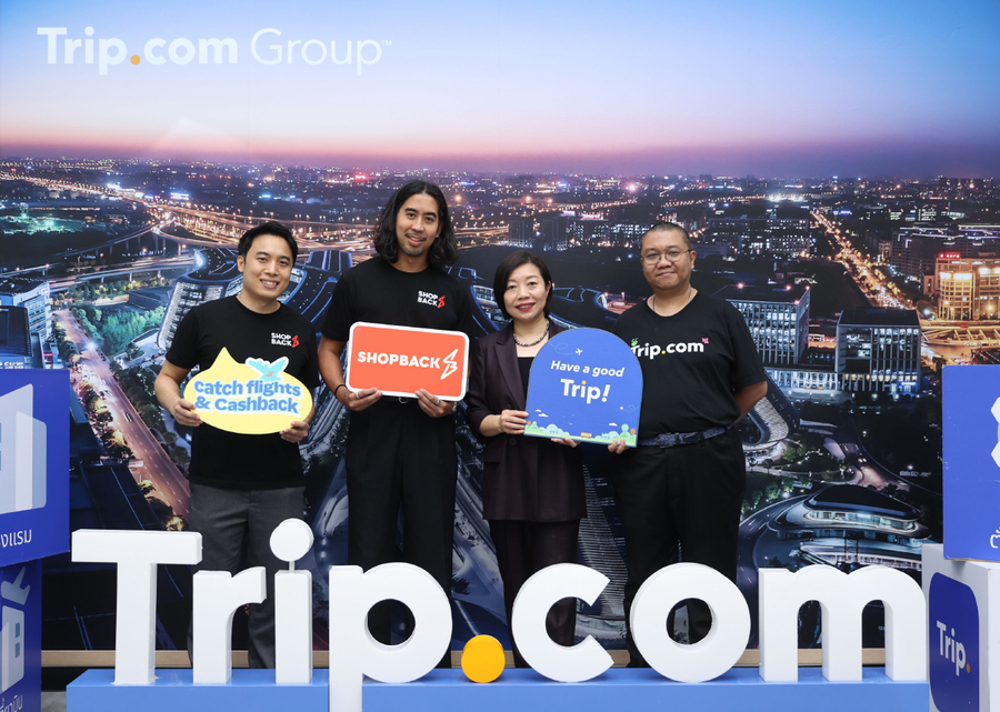 ShopBack และ Trip.com ฉลองความสำเร็จแคมเปญ “TripTastic” สร้างยอดจองกว่า 300,000 รายการ มอบแคชแบ็คพิเศษเพิ่มกว่า 4 เท่าให้นักเดินทางชาวไทย